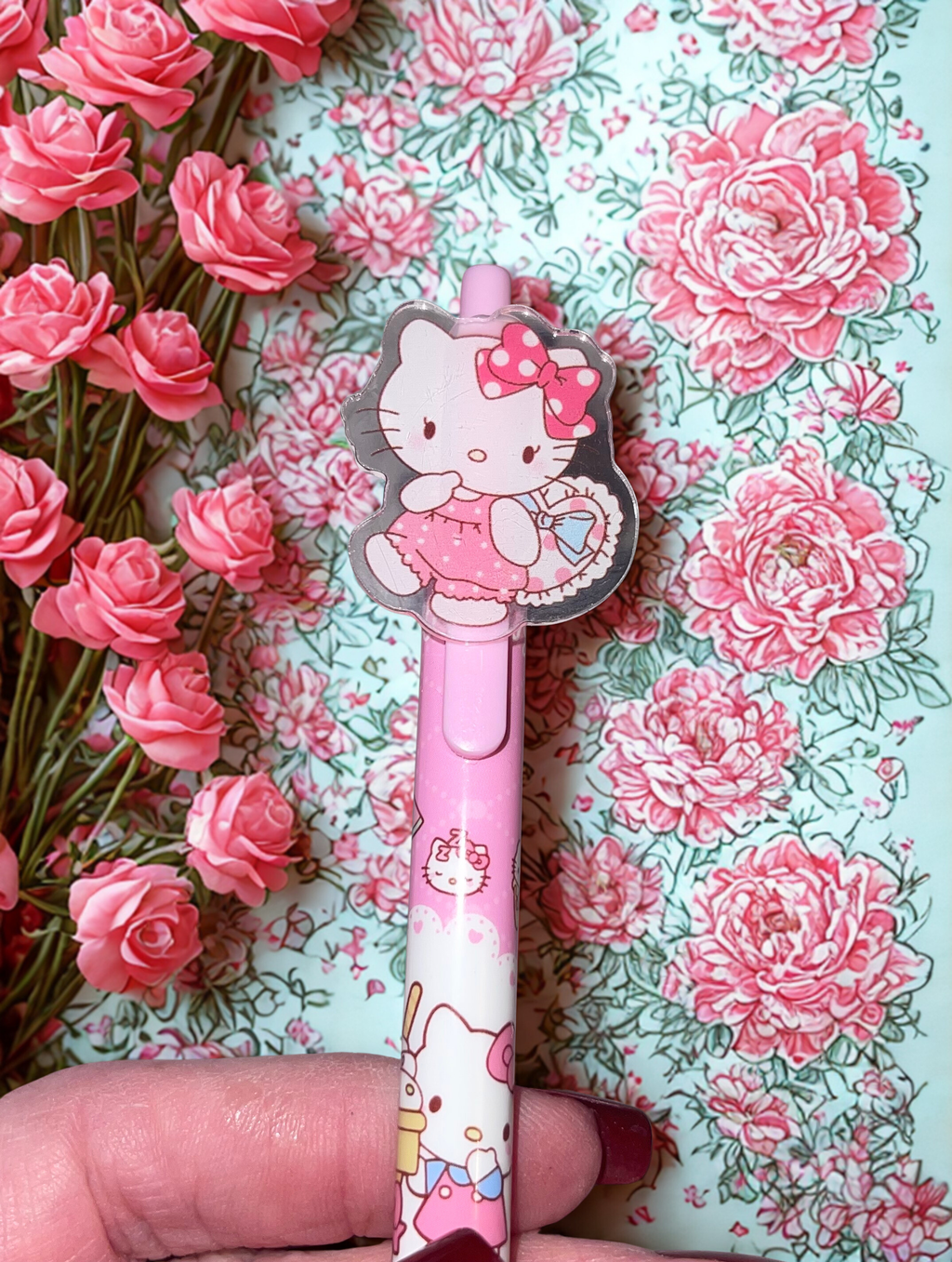 Hello Kitty Journal Gift Set - Handmade Journal Kit with Matching Pen & Journal Charm, Gift for All Ages
