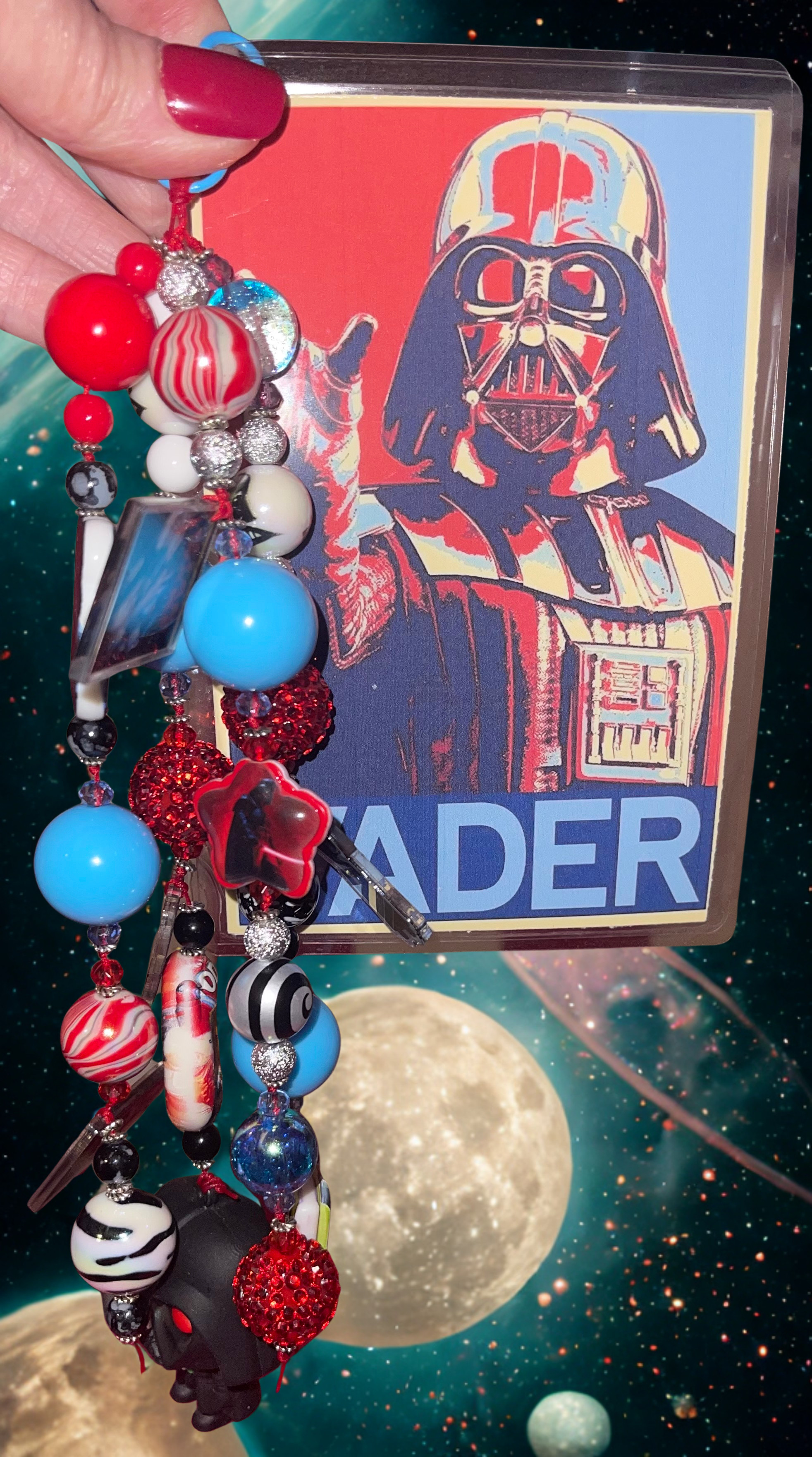 Galaxy Warriors Junk Journal Charm Handmade