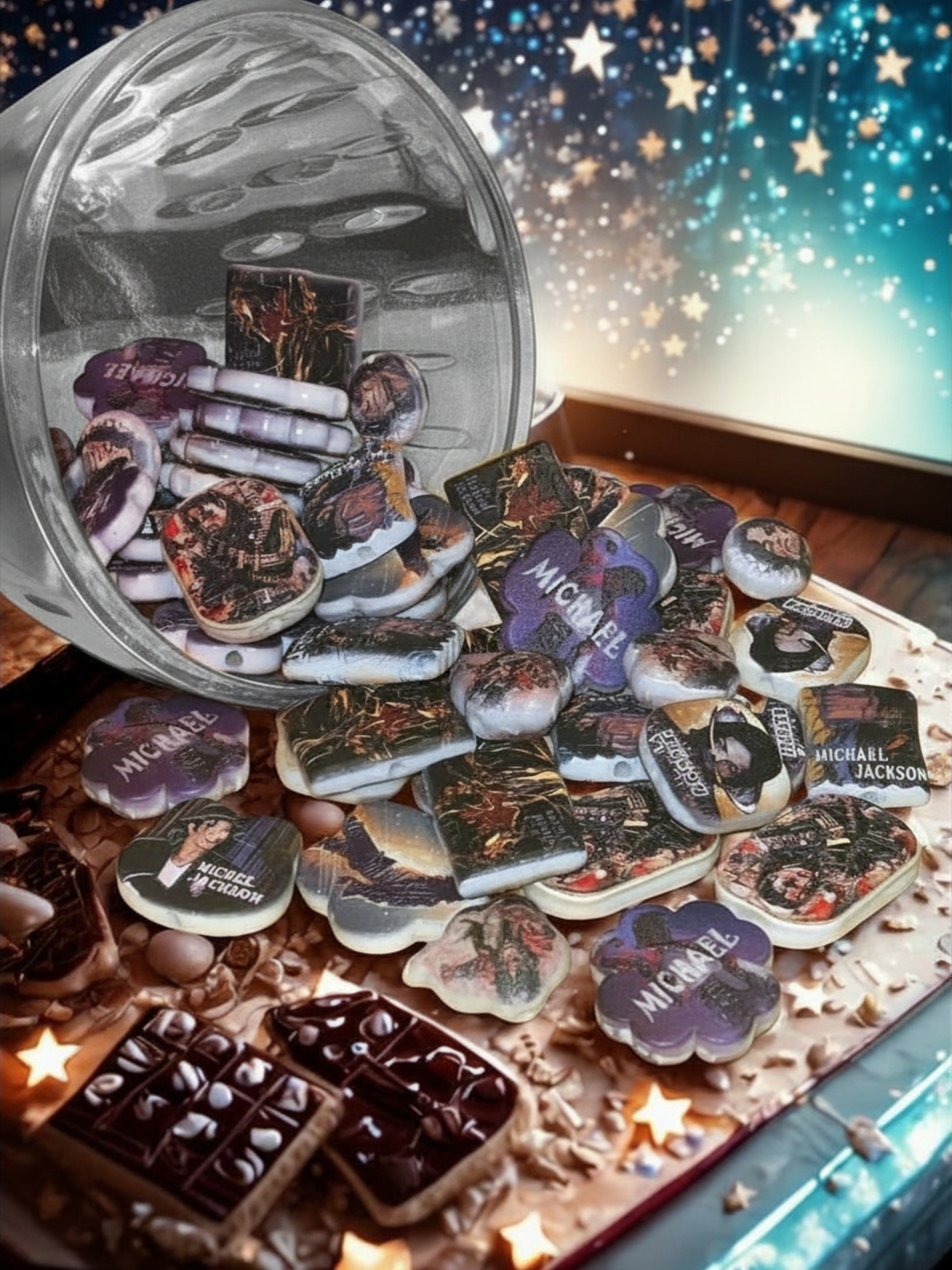 King of Pop Acrylic Beads – Character Beads for DIY Jewelry & Kandi