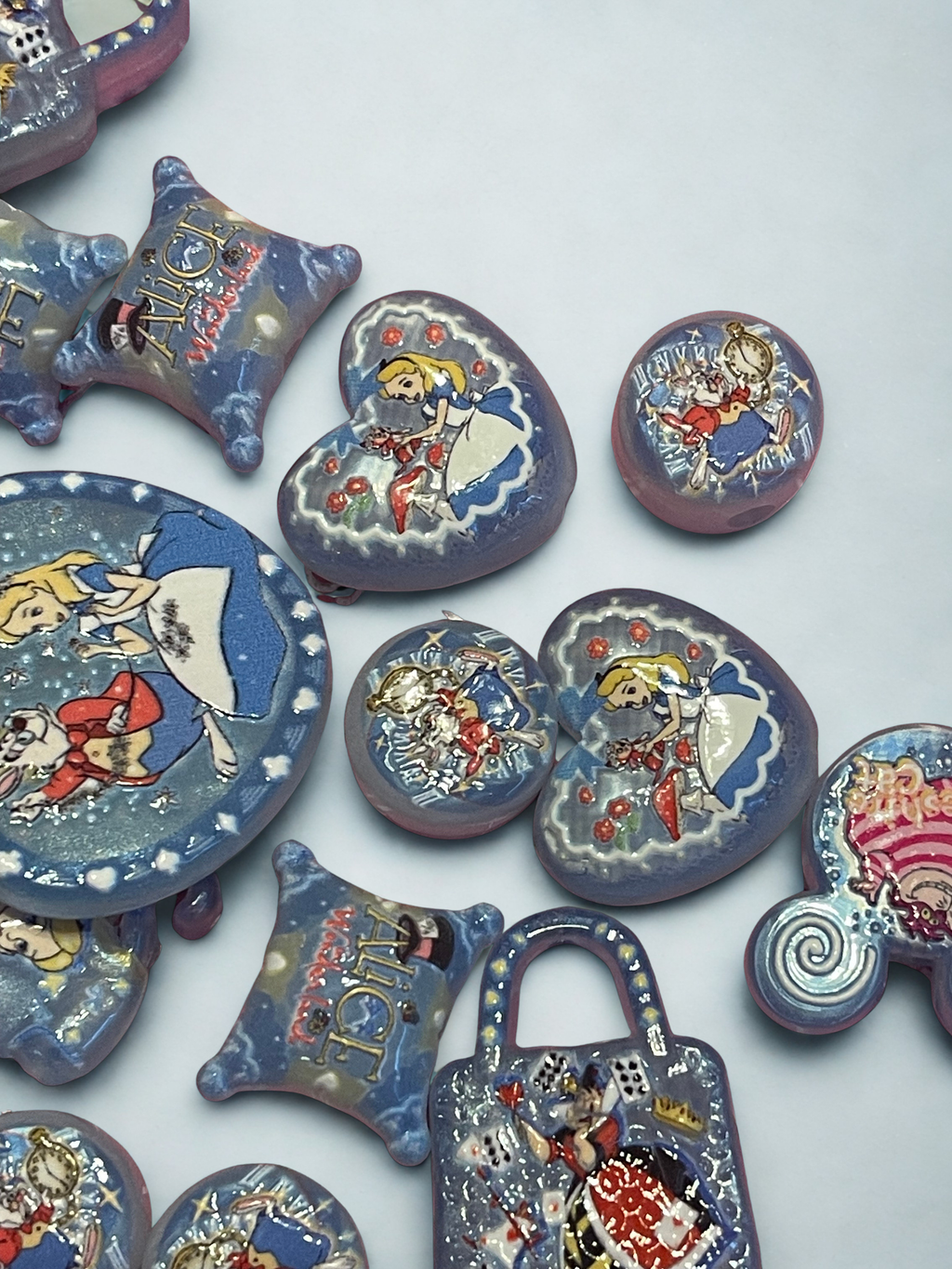 Alice in Wonderland Acrylic Beads