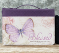 Bible Cover Blessed Purple