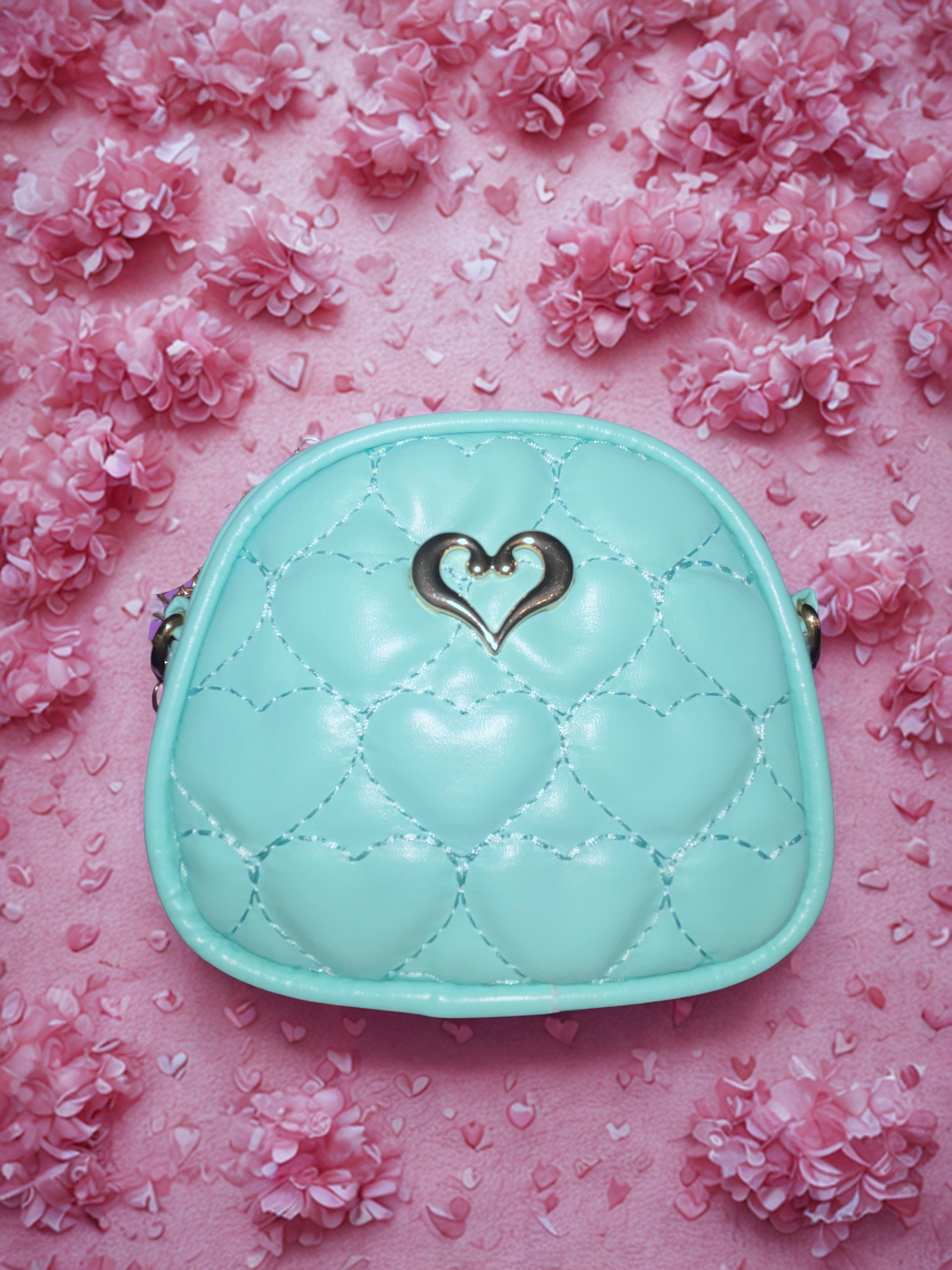 Embroidered Fashion Princess Crossbody Bag – PV Leather Mini Bag for Girls