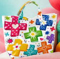 Cartoon Contrast Cross Tote Bag – Large Transparent PVC Waterproof