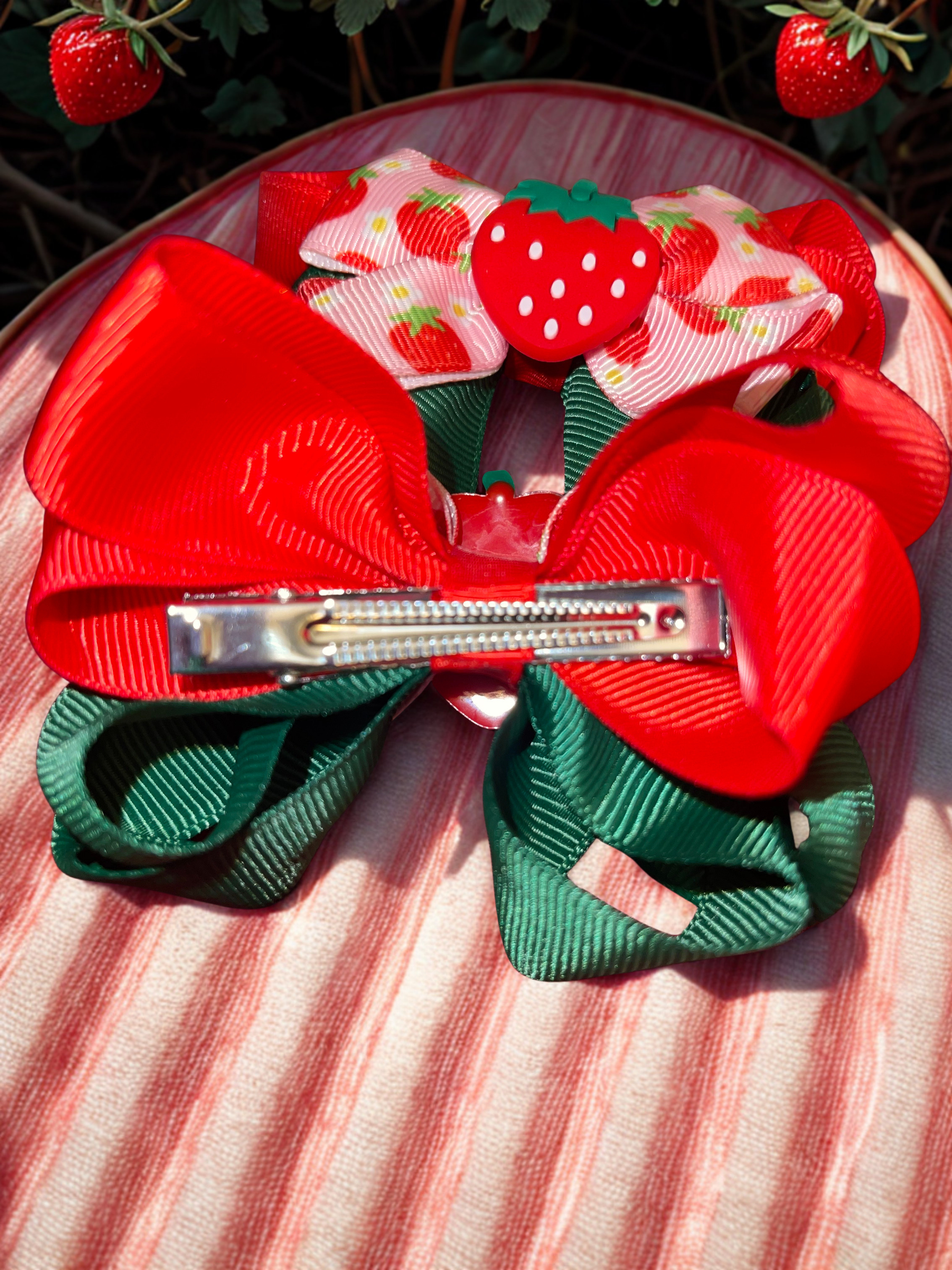 Garden Party Fruit Hair Clips – Strawberry & Cherry Hair Accessories for Girls