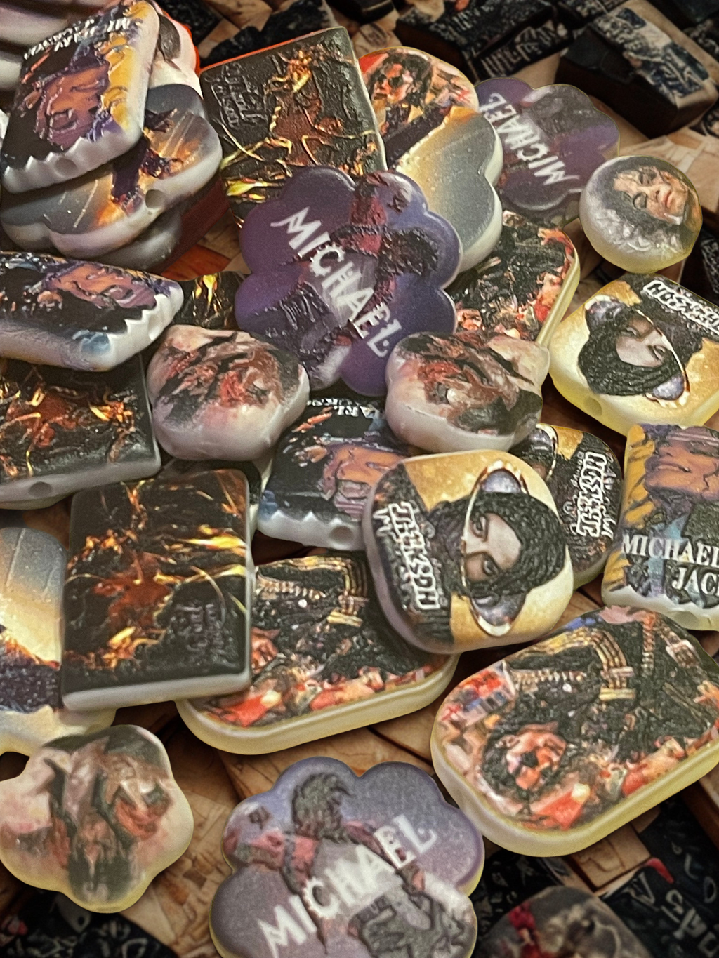 King of Pop Acrylic Beads – Character Beads for DIY Jewelry & Kandi