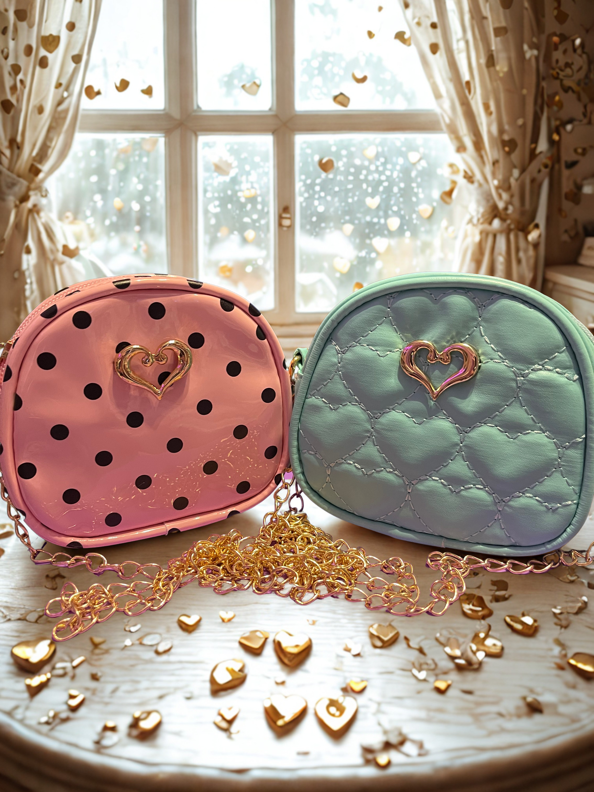 Embroidered Fashion Princess Crossbody Bag – PV Leather Mini Bag for Girls