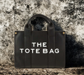 Double Color Block Tote Bag – Structured Vegan Leather Shoulder Bag- 3 Color Options