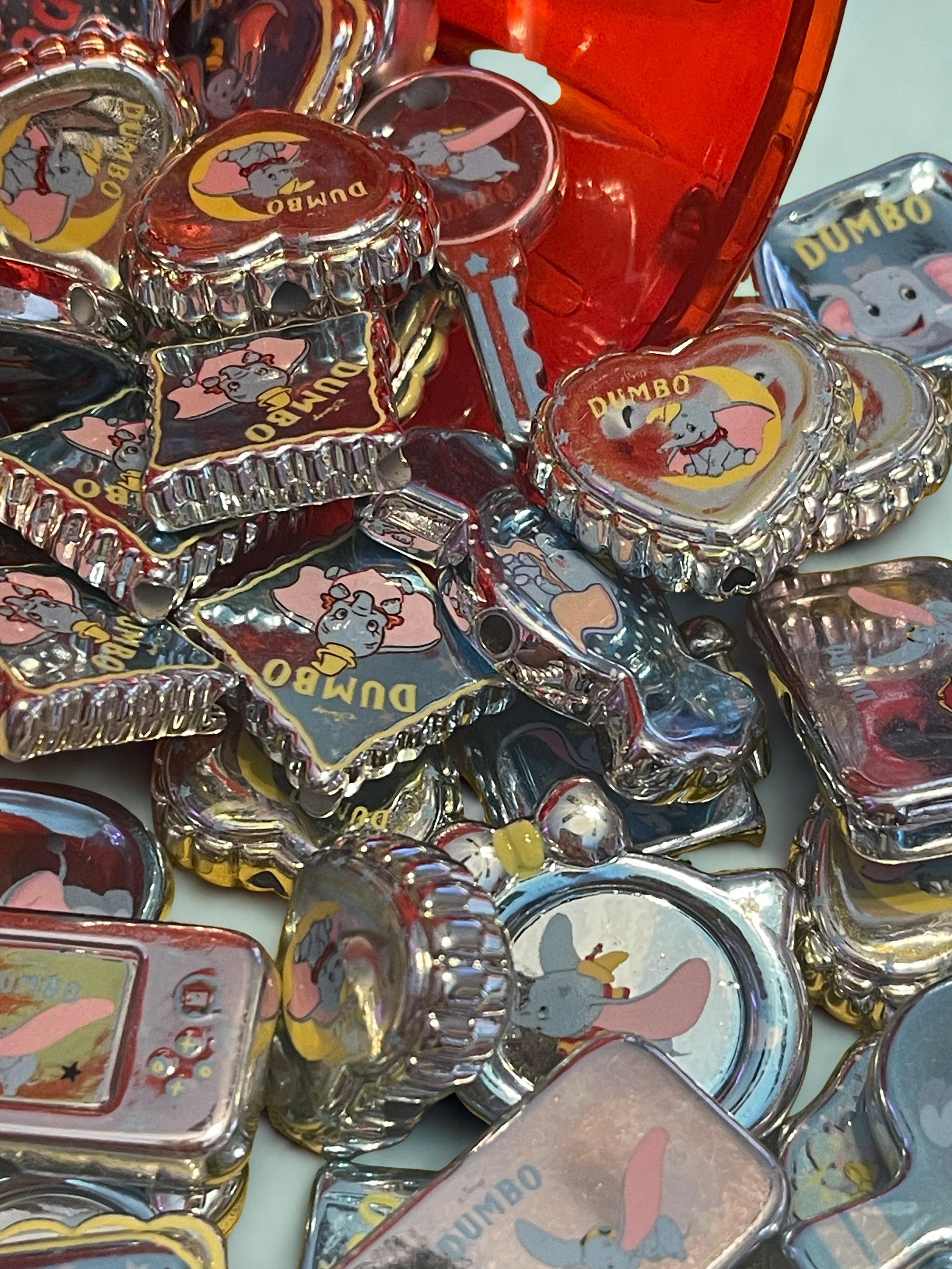 Dumbo Inspired Acrylic Beads – Blue Elephant Character Beads for DIY Jewelry, Keychains & Crafts