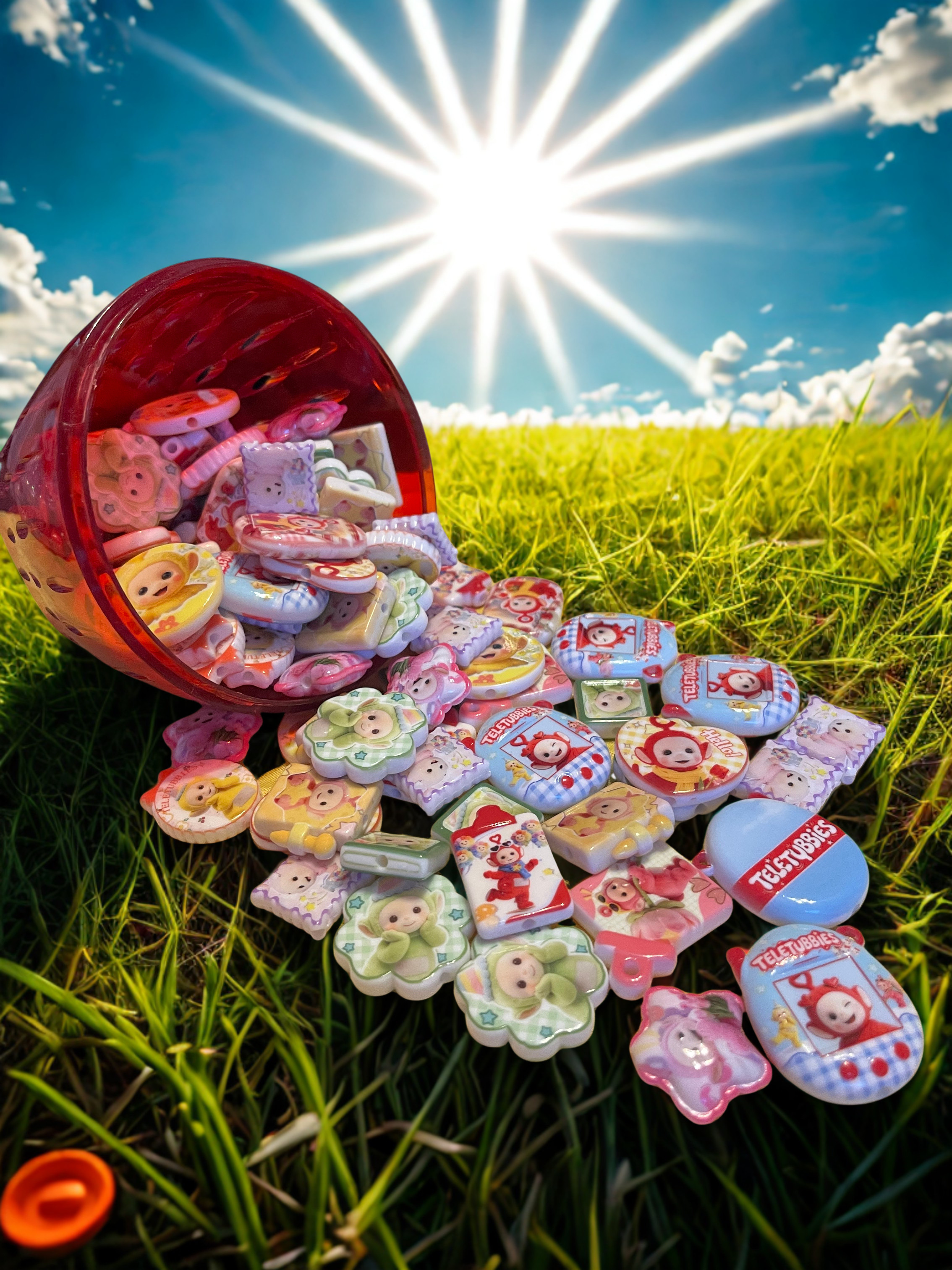 Colorful TV Friends Acrylic Beads