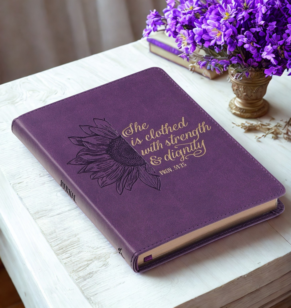Journal Handy Purple Strength & Dignity Prov. 31:25
