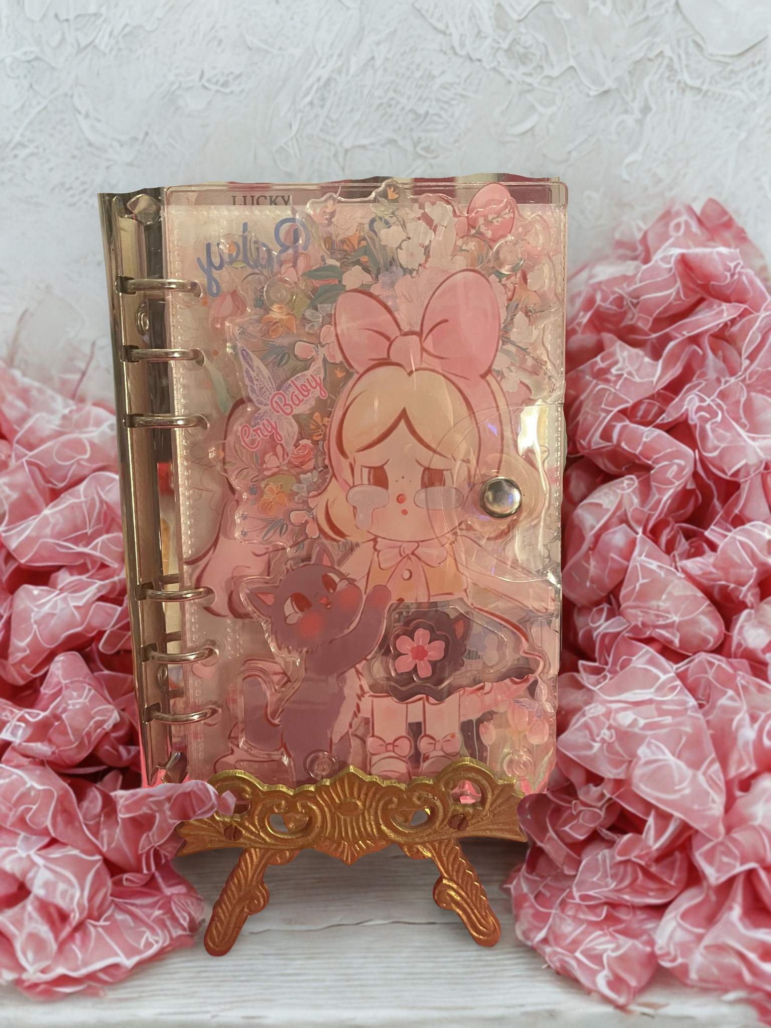 Cry Baby Acrylic Notebook/Journal/Binder/Photo Sticker Organizer - Selective Find