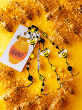 Honey Pot Handmade Journal Charm - Bee Beaded Bookmark Charm, Planner Accessory