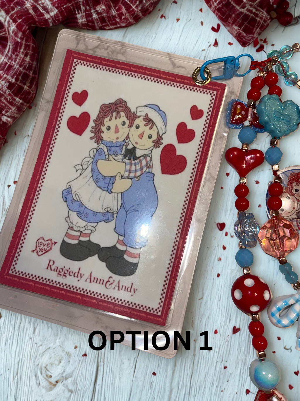Vintage Rag Doll Handmade Journal Charm - Junk Journal Bookmark Charm, Beaded Planner Accessory