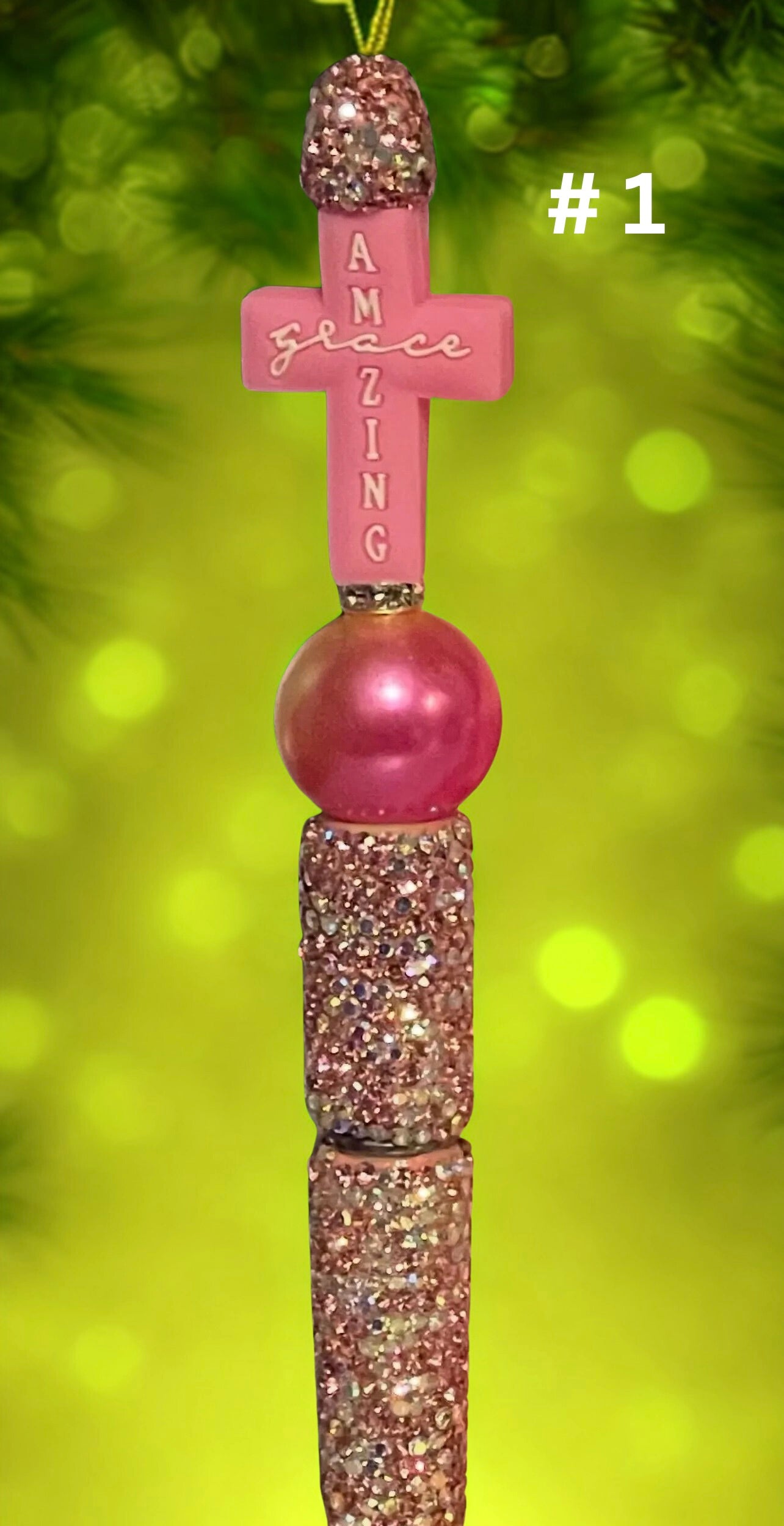 Faith Beaded Pen - Handmade Colorful Silicone Bead Pen, Inspirational Writing Accessory & Gift