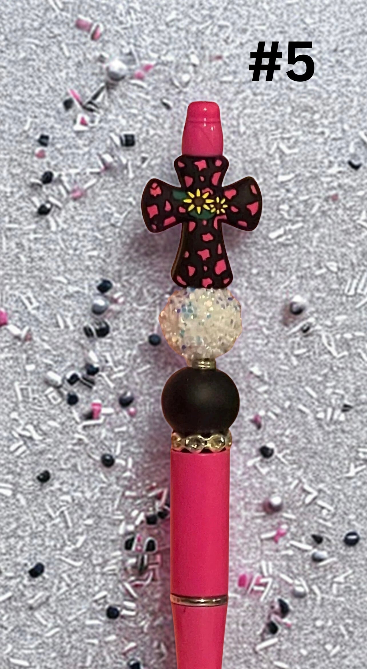 Faith Beaded Pen - Handmade Colorful Silicone Bead Pen, Inspirational Writing Accessory & Gift